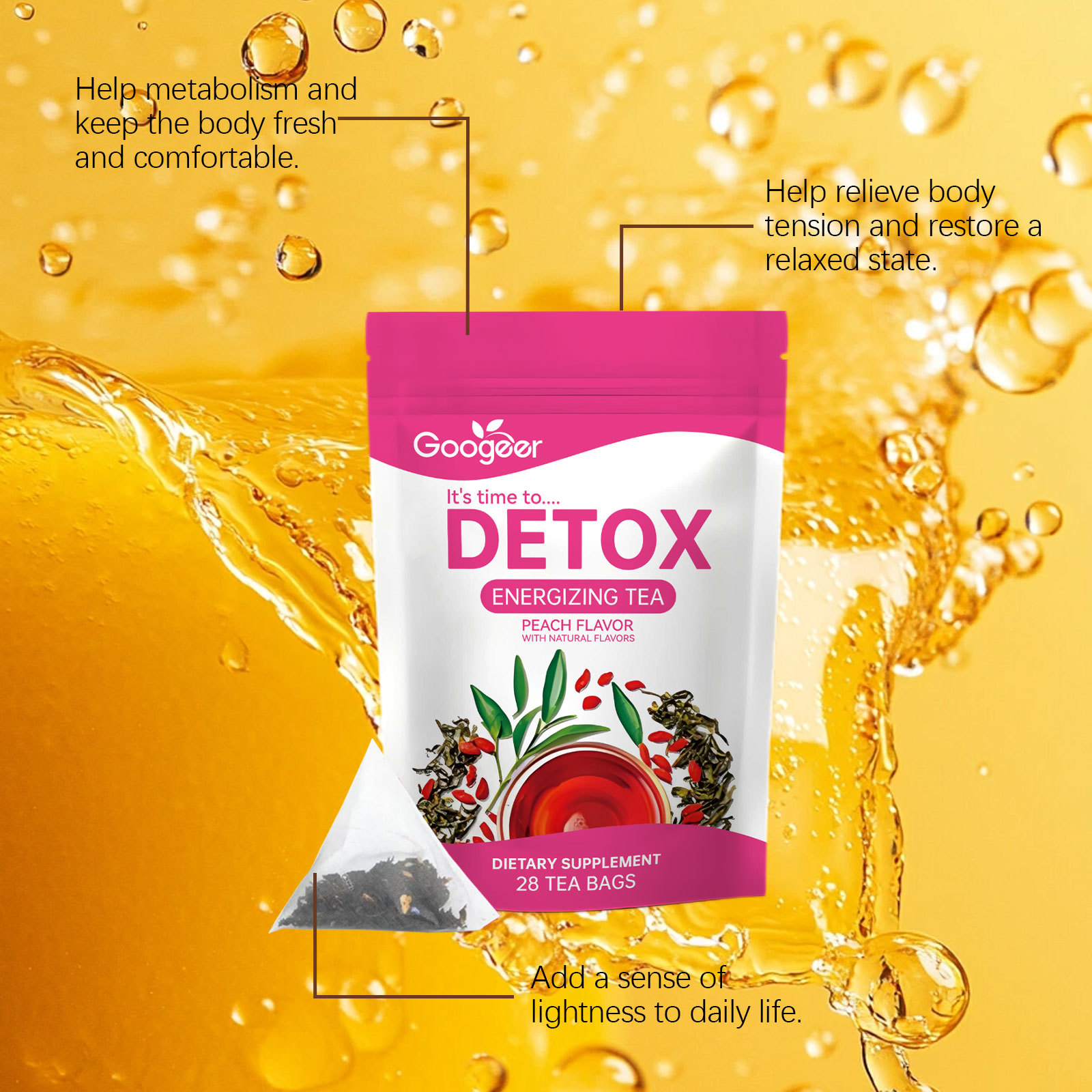 Detox Cleanse Tea - Body Treat - Herbal Wellness Tea recension och pris