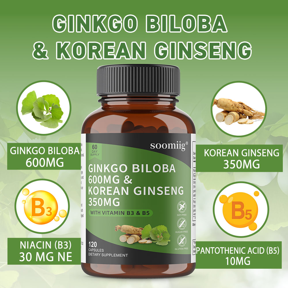 Ginkgo Biloba & Korean Ginseng - Ginkgo Biloba Extract recension och pris