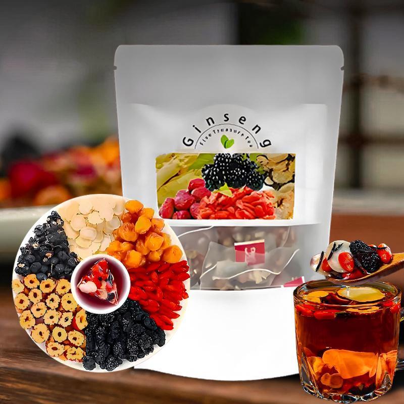 Ginseng Five Treasure Tea Natu - Herbal Wellness Tea recension och pris