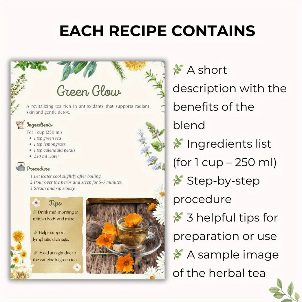 Herbal Tea Recipes Book – Natu - Wellness Herbal Tea Blends recension och pris