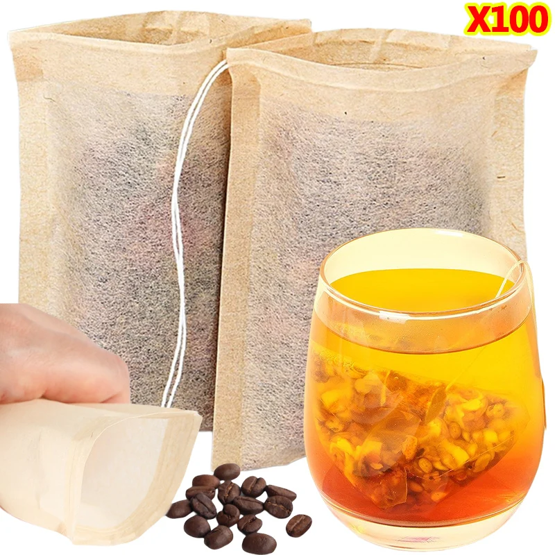 100Pcs Teabags with Drawstring - Nettle Leaf Tea recension och pris