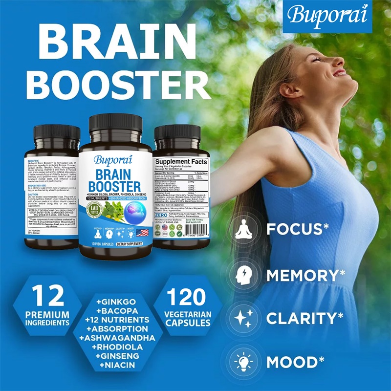 Brain Booster Supplement - Mem - Ginkgo Biloba Extract recension och pris
