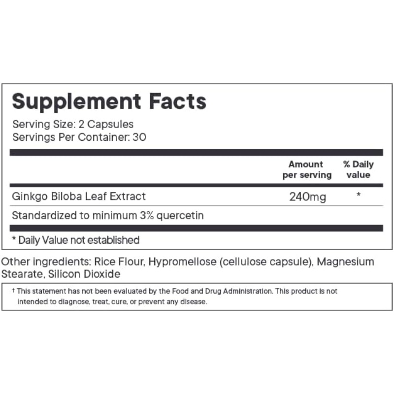 Ginkgo biloba leaf extract cap - Ginkgo Biloba Extract recension och pris
