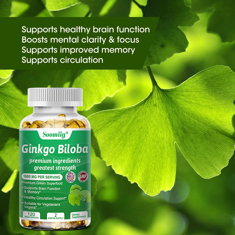 Ginko Biloba Capsules - Brain  - Ginkgo Biloba Extract recension och pris