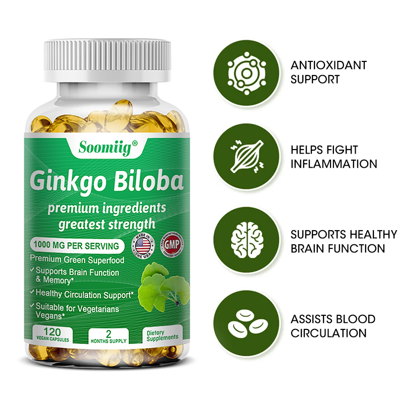 Ginko Biloba Capsules - Brain  - Ginkgo Biloba Extract recension och pris