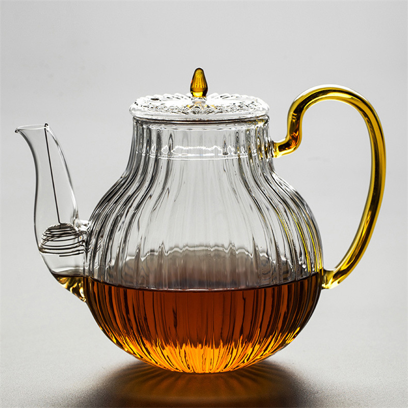 700ml Striped Glass Teapot Wit - Nettle Leaf Tea recension och pris