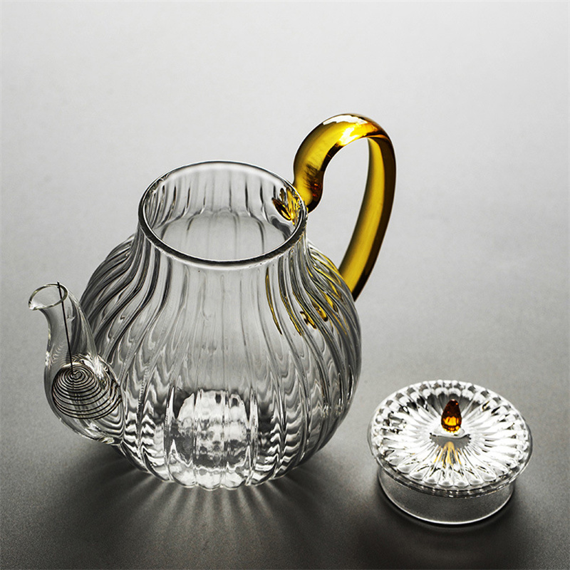 700ml Striped Glass Teapot Wit - Nettle Leaf Tea recension och pris